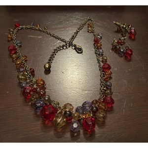 Jewelry set necklace and earrings EXCELLENT